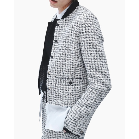 Rag & Bone collarless houndstooth blazer NEW - Picture 7 of 8